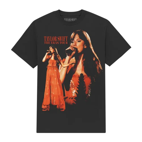 TAYLOR SWIFT | THE ERAS TOUR PHOTO BLACK T-SHIRT
