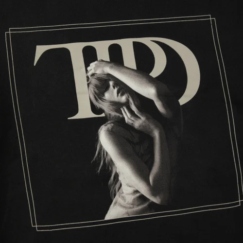 THE TORTURED POETS DEPARTMENT BLACK HOODIE - Image 5
