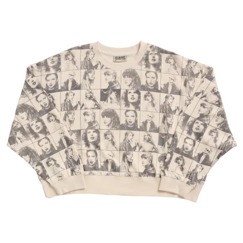 TAYLOR SWIFT | THE ERAS TOUR CROPPED BEIGE PULLOVER