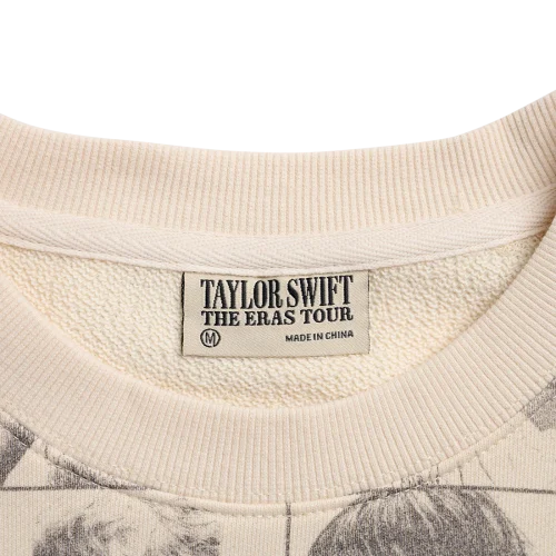 TAYLOR SWIFT | THE ERAS TOUR CROPPED BEIGE PULLOVER - Image 3