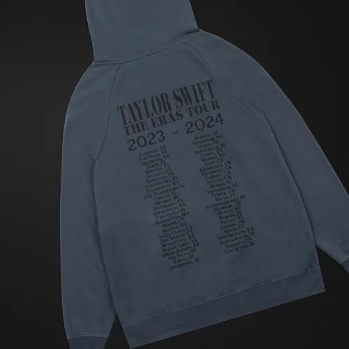 TAYLOR SWIFT | THE ERAS TOUR II WASHED BLUE HOODIE - Image 6
