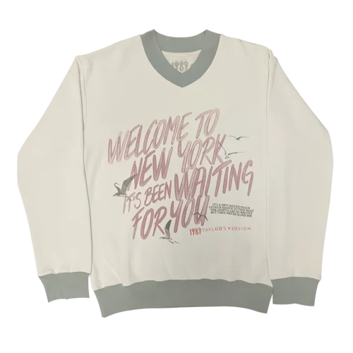 WELCOME TO NEW YORK, IT’S BEEN WAITING FOR YOU V-NECK PULLOVER