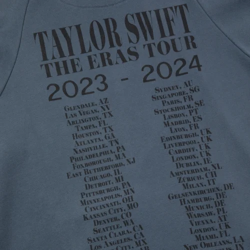 TAYLOR SWIFT | THE ERAS TOUR II WASHED BLUE HOODIE - Image 4