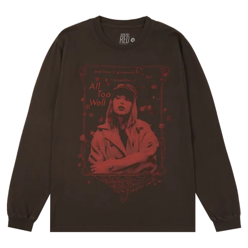 RED (TAYLOR'S VERSION) GLISTENED AS IT FELL LONGSLEEVE T-SHIRT