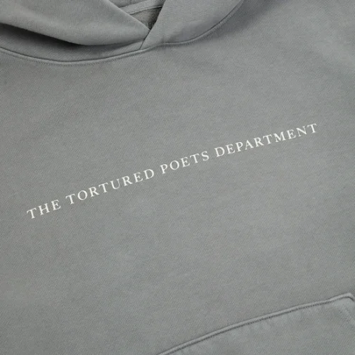 THE TORTURED POETS DEPARTMENT GRAY HOODIE - Image 3