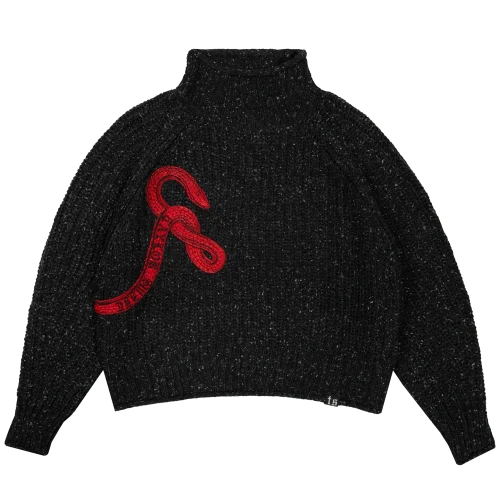 REPUTATION MOCKNECK CROPPED SWEATER