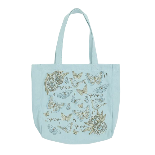 SELF-TITLED BUTTERFLY TOTE BAG