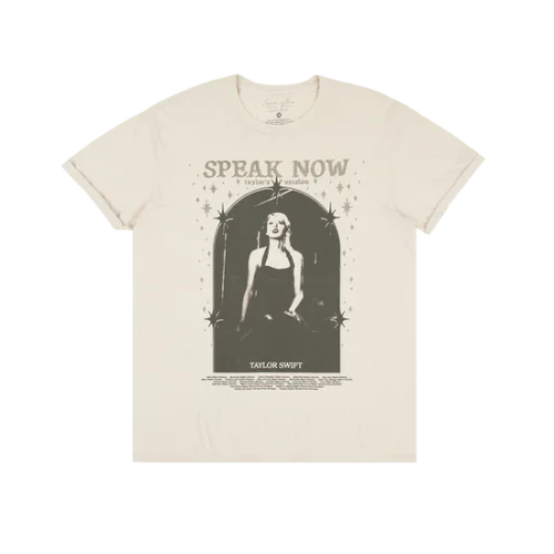 SPEAK NOW (TAYLOR'S VERSION) TRACKLIST TAUPE T-SHIRT