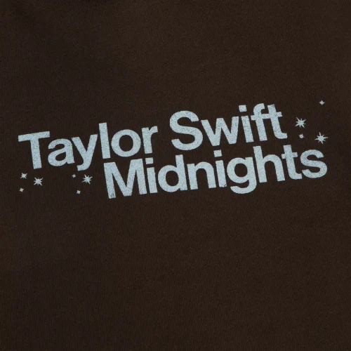 TAYLOR SWIFT MIDNIGHTS LIVING IN A DREAM BROWN HOODIE - Image 4