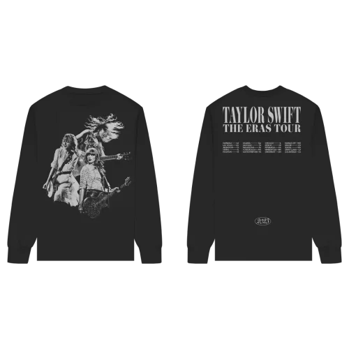 TAYLOR SWIFT | THE ERAS TOUR COLLAGE BLACK LONG SLEEVE - Image 3