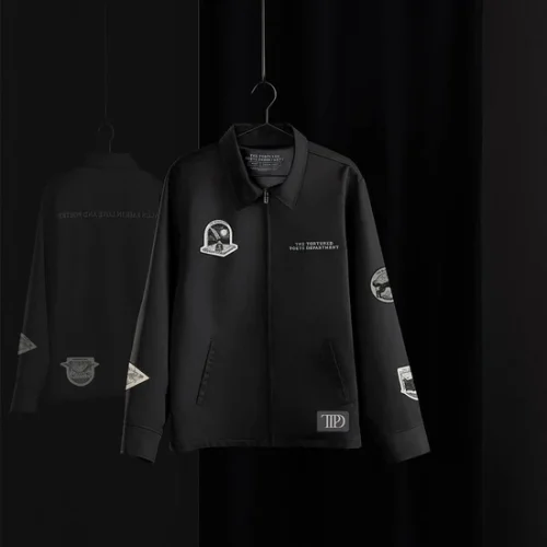 THE TORTURED POETS DEPARTMENT BLACK JACKET & 2 PATCH SET BUNDLE - Image 8