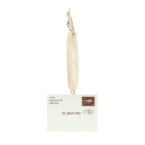 DOWN THE RABBIT HOLE ENVELOPE ORNAMENT