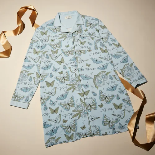 SELF-TITLED BUTTERFLY PJ SHIRT DRESS - Image 3