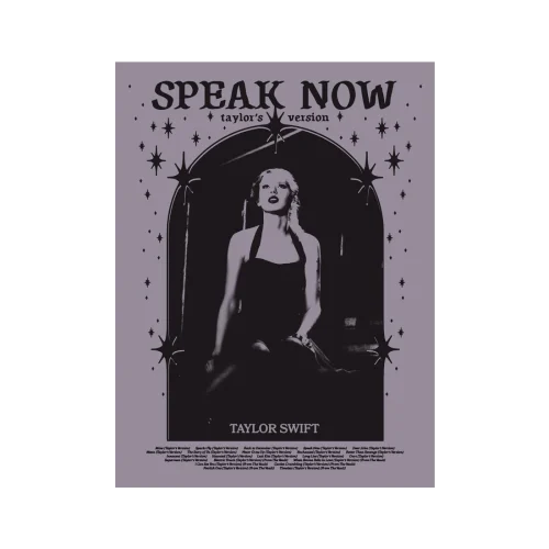 SPEAK NOW (TAYLOR'S VERSION) TRACKLIST POSTER