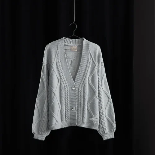 THE TORTURED POETS DEPARTMENT GRAY CARDIGAN - Image 4