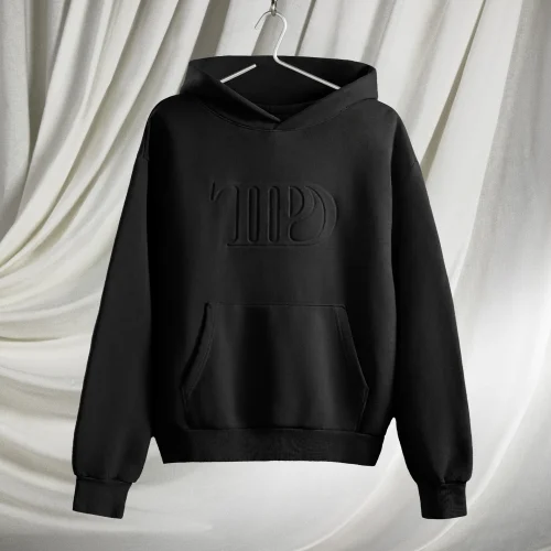 TTPD BLACK EMBOSSED HOODIE