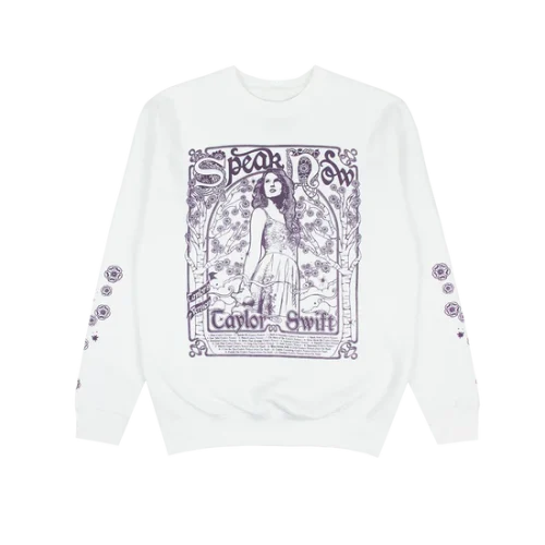 SPEAK NOW (TAYLOR'S VERSION) TRACKLIST WHITE CREWNECK