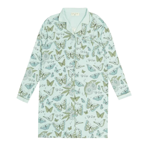 SELF-TITLED BUTTERFLY PJ SHIRT DRESS