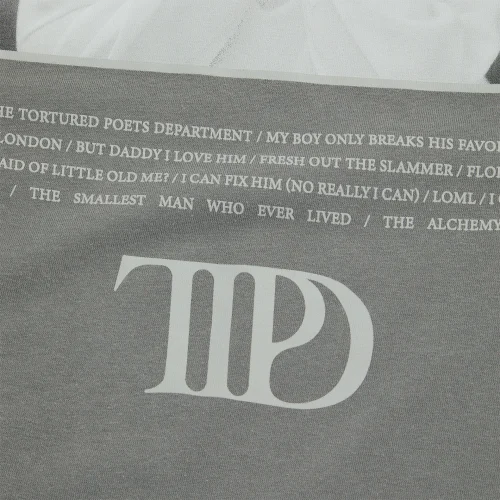 THE TORTURED POETS DEPARTMENT GRAY PHOTO LONG SLEEVE T-SHIRT - Image 5