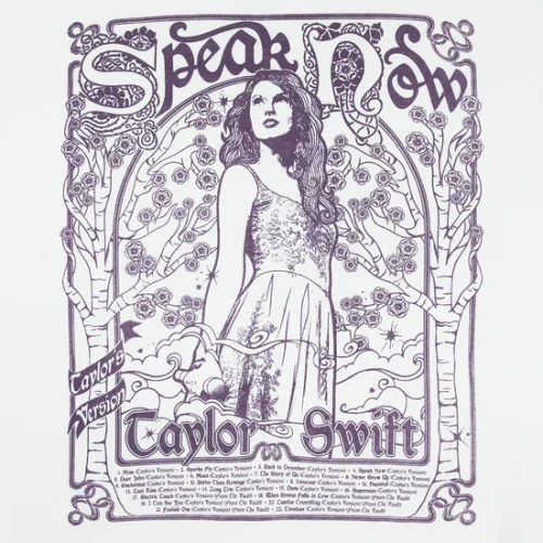 SPEAK NOW (TAYLOR'S VERSION) TRACKLIST WHITE CREWNECK - Image 3