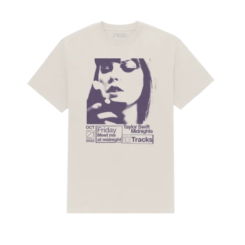 TAYLOR SWIFT MIDNIGHTS ALBUM COVER T-SHIRT