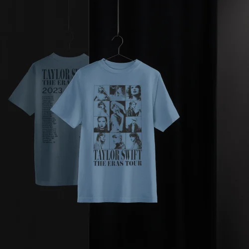 TAYLOR SWIFT | THE ERAS TOUR BLUE T-SHIRT - Image 5