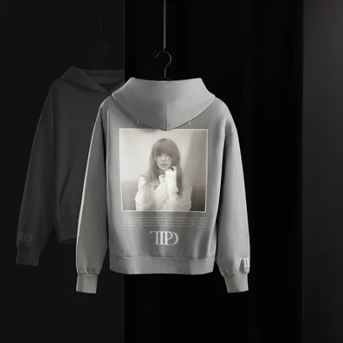 THE TORTURED POETS DEPARTMENT GRAY HOODIE - Image 5
