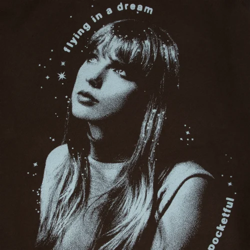 TAYLOR SWIFT MIDNIGHTS LIVING IN A DREAM BROWN HOODIE - Image 3