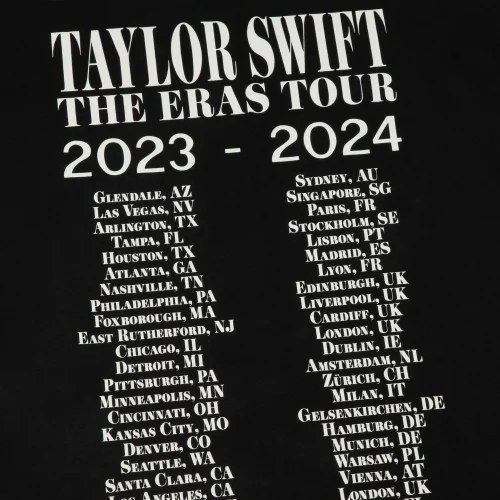 TAYLOR SWIFT | THE ERAS TOUR II BLACK T-SHIRT - Image 4