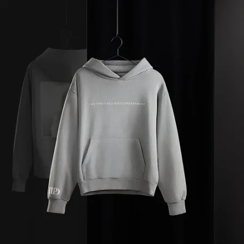 THE TORTURED POETS DEPARTMENT GRAY HOODIE - Image 6