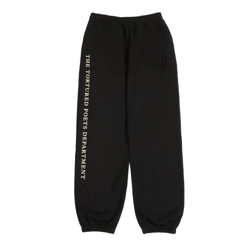 TTPD BLACK EMBOSSED SWEATPANTS