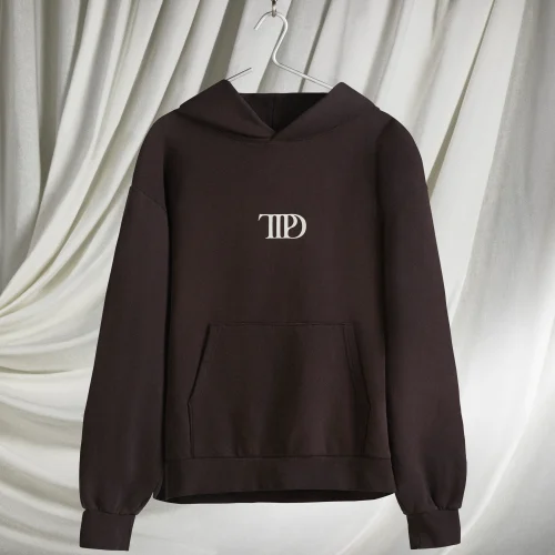 WHO'S AFRAID OF LITTLE OLD ME? DARK BROWN HOODIE - Image 3