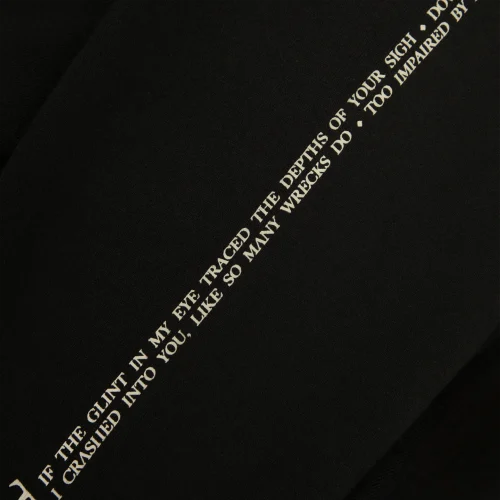 SAY YOU'LL ALWAYS WONDER BLACK HOODIE - Image 4